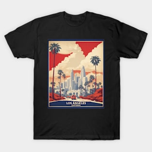 Los Angeles United States of America Tourism Vintage Poster T-Shirt